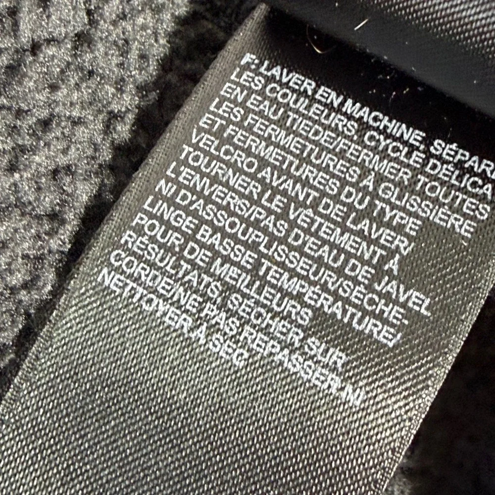 The North Face TekwarMens Black Waffle Knit‎ Quarter Zip Fleece Pullover XL